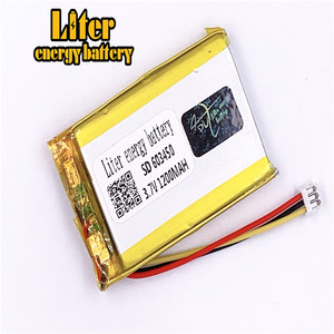 Plug 1,5-3 P 3,7 V 603450 rechargeable 1200 mah lipo battery solar Battery free li-ion battery Battery lithium polymer battery with PCM - Product Image 1
