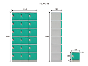Hạ Môn <span class=keywords><strong>Mini</strong></span> Trường <span class=keywords><strong>Locker</strong></span> 4 9 ABS Nhựa Với RFID <span class=keywords><strong>Keyless</strong></span> Khóa 310w-Nhiều Mục Kích Thước Tiêu Chuẩn Sử Dụng Cho Các Mặt Hàng Nhỏ - Product Image 3