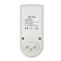 Minuterie numérique portable écologique Switzer Suisse avec prise de courant, écran LCD de 2,3 pouces, réglage 24 heures, 16A 230V