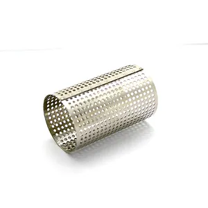 Tubo de filtro de acero inoxidable de malla de Metal perforado para filtración de impurezas a precio de fábrica