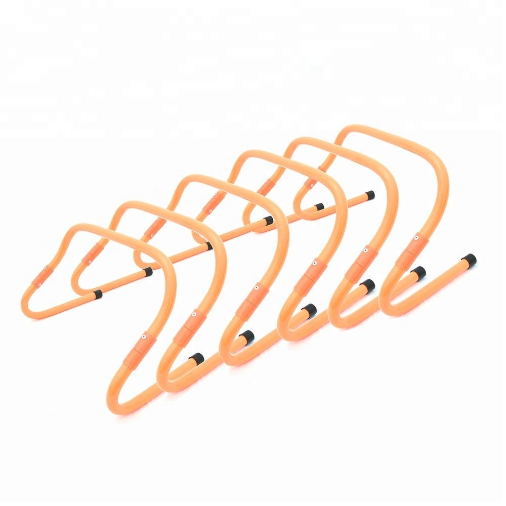 OEM ПВХ набор из 2 регулируемых тренировочных препятствий для футбольных тренировок