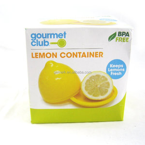 Home and Kitchen ABS Plastic BPA Free Injection Molded Lemon Shaped Fresh Keeper Fruit &amp; <strong>Veg</strong> <strong>Storage</strong> Box - Product Image 6