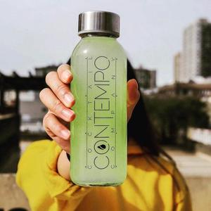 10oz và 18oz nước giải khát đóng gói Cold brew Cà Phê chai thủy tinh Flask chai thủy tinh với nắp cho uống nước ép trái cây hoặc rượu vang - Product Image 1