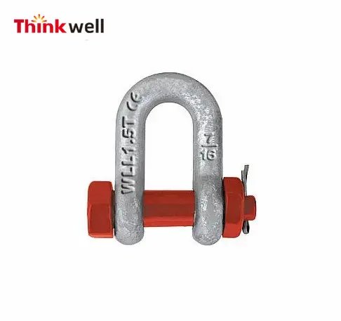 Thinkwell US ประเภท G2150 เหล็กคาร์บอนปลอม Bolt ประเภท CHAIN Shackle