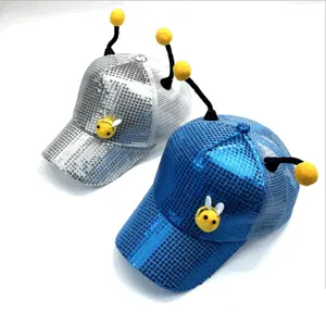 孩子男孩女孩卡通棒球帽春季和夏季儿童棒球帽可爱设计孩子网帽