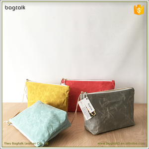 14.7 inch được bôi sáp lên vải trang điểm túi hoặc tổ chức <span class=keywords><strong>Pouch</strong></span> cho phụ nữ - Product Image 2