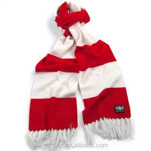 Новый дизайн, вязаный шарф для футбольных фанатов