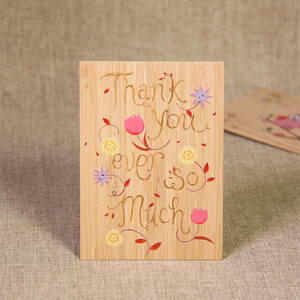 <span class=keywords><strong>Cartolina</strong></span> con stampa a colori in legno con busta - Product Image 6