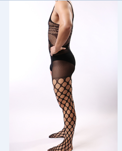 <span class=keywords><strong>Collant</strong></span> <span class=keywords><strong>collant</strong></span> a rete Sexy da uomo con cavallo aperto e nero - Product Image 4