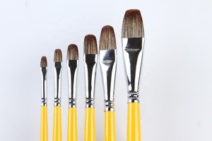 Qualité supérieure Mélange Poils D'animaux (Belette, Sable, Mangouste) pour peinture Acrylique brosse pinceaux d'artiste - Product Image 4