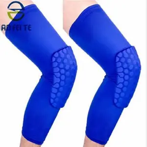 Traspirante Compression Wear Hexpad Crashproof antiscivolo Basket Gamba Ginocchio Manica Rafforzare La Ginocchiera