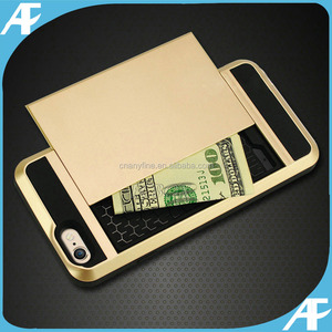 Caso Titular de la <span class=keywords><strong>Tarjeta</strong></span> para el iphone6 6s Caso Ranura de la <span class=keywords><strong>Tarjeta</strong></span> de crédito de Bolsillo Oculto Efectivo ID Slide caso - Product Image 4