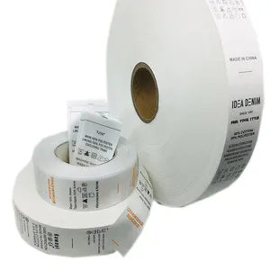 Hochwertige Etiketten Lieferant Benutzer definierte Druck anleitung Kleidung Nylon Wash Care Neck Label