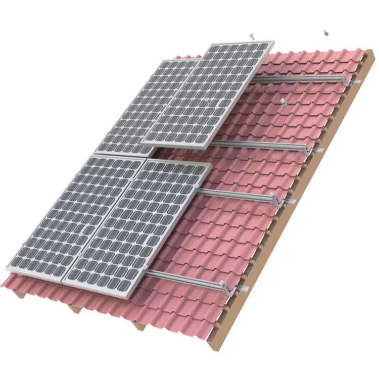 Commersial Pv Rack Zonnepaneel Tegel Dak Solar Montagebeugel