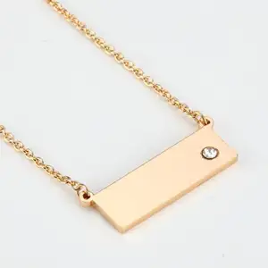 Rectangular Karma Double Sided Word Tags love you mom and I love you MOM Charm necklace