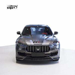 Magnifique kit carrosserie en fibre de carbone de style <span class=keywords><strong>LD</strong></span> pour Maserati Levante : lèvre avant, diffuseur arrière, aileron arrière, jupes latérales, capot - Product Image 2