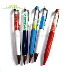 قلم عائم سائل عالي الجودة مخصص بشعار يصلح كهدايا ترويجية بسعر الجملة لعامي 2024 و2025