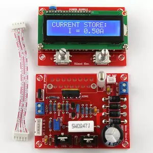 Kit d'alimentation régulée DC réglable 0 — 28V 0.01-2a, pour bricolage, avec affichage LCD, Protection contre court-circuit/limite de courant