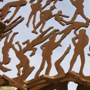 Moderna e Popolare Scultura d'Albero in Acciaio Corten per Decorazione del <span class=keywords><strong>Giardino</strong></span> - Product Image 3