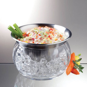 Bol de service en acier inoxydable, pour salade, glace - Product Image 3