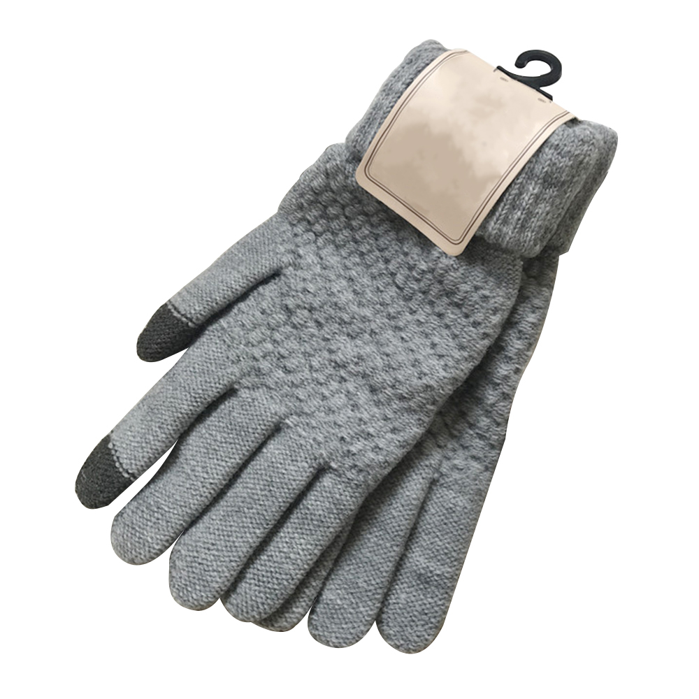 Новые Вязаные кашемировые утепленные варежки для сенсорного экрана
