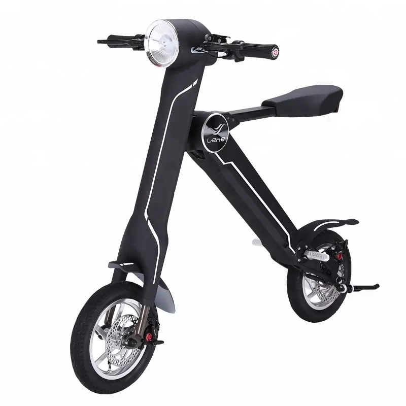 Модный складной алюминиевый электрический скутер lehe k1 для взрослых
