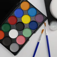 Set Kit Lukisan Wajah Multiwarna Sementara, Stensil Lukis Wajah Dapat Dicuci untuk Menggambar Di Wajah dan Kulit
