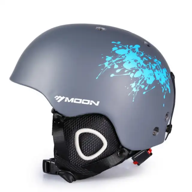 MOON一体成形スケートボードスノースキーヘルメットCE認定スキー用S/M/L/XLヘルメット
