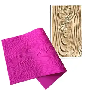 AK Woodgrain impressione Mat Silicone Lace Mat torta del fondente che decora gli attrezzi per panetteria BLM-23 Cake Decorating Lace Mats