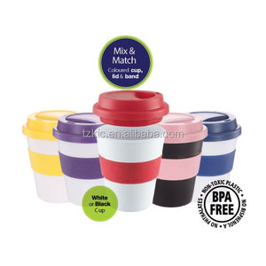 12Oz Ecoถ้วยกาแฟพร้อมฝาปิดสกรูสีเทา - Product Image 3