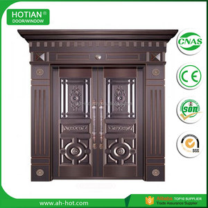 Portes <span class=keywords><strong>d</strong></span>'<span class=keywords><strong>entrée</strong></span> principales, portes doubles, finition cuivre de haute qualité, <span class=keywords><strong>porte</strong></span> extérieure en métal - Product Image 6