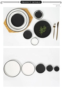 Respetuoso del medio ambiente de diseño moderno plato de cena de <span class=keywords><strong>cerámica</strong></span> redondo anillo placa como regalo - Product Image 3