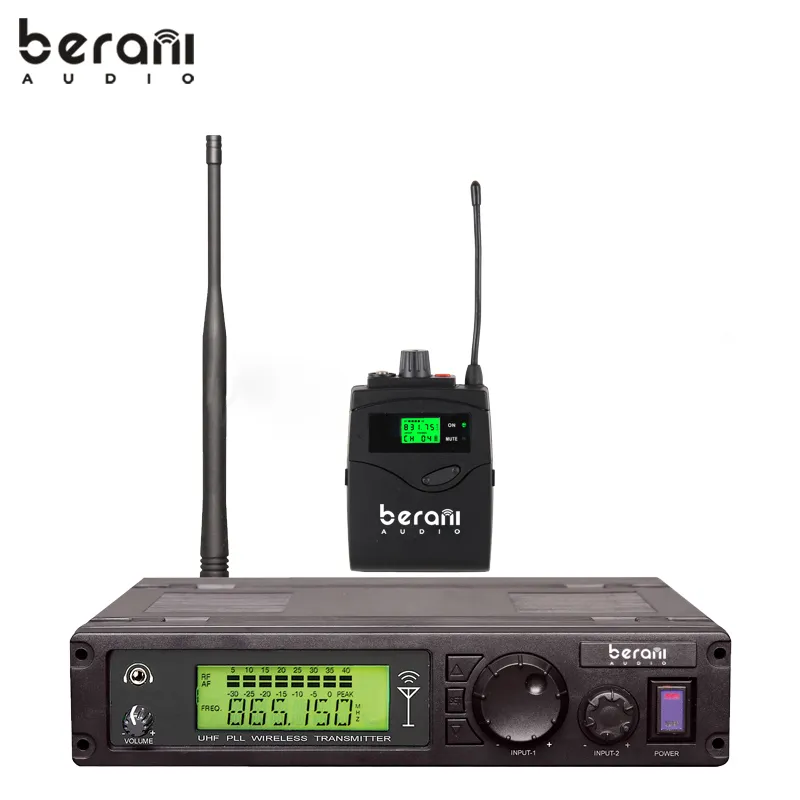 Berani BK-800TX UHF Profesional Stereo Nirkabel In Ear Monitor Sistem