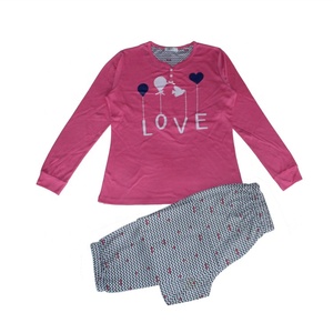 Fabrication <span class=keywords><strong>fille</strong></span> t-shirt à manches longues et pantalons longs pyjamas - Product Image 3