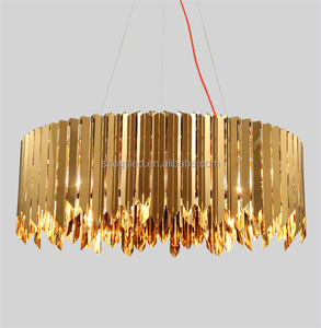 Nouveau <span class=keywords><strong>Design</strong></span> <span class=keywords><strong>Lustre</strong></span> Moderne Creative Suspendus Lumières Or ou <span class=keywords><strong>Chrome</strong></span> avec En Acier Inoxydable pour Hôtel - Product Image 5
