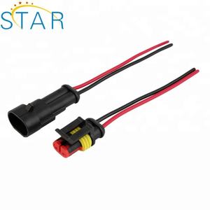Konektor Tahan Air AMP 2 Pin 282080-1 282104-1 Kabel Harness Otomatis - Product Image 3