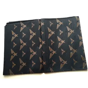 Custom Black Printed Tissue Paper With Gold Logo For Soap Wrapping