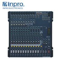 Amplificateur de mixage professionnel INPRO FX6-125 avec contrôleur de réverbération Micro Connect, puissance de sortie 125W RMS 200W MAX pour soirées et événements musicaux