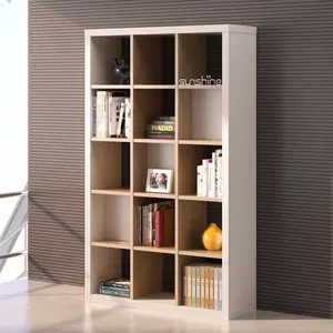 Muebles de oficina de alta calidad, estante de archivo de Libro Abierto de madera, gabinete de archivo Mdf de madera personalizado