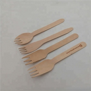 Forchette di legno usa e getta utensili all'ingrosso