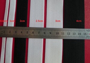 Độ bền cao đàn hồi Webbing ban nhạc 6cm 7cm rộng trắng đen mùa xuân căng đan mạnh mẽ độ đàn hồi cao - Product Image 3