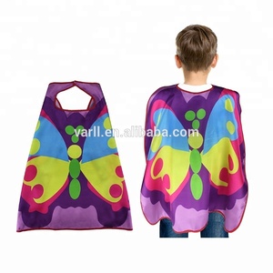 Mantelle e maschere da supereroe di vendita calde per bambini 70cm cappe da supereroe in raso per bambini costumi da cartone animato Unisex 1 pz/opp Bag - Product Image 6
