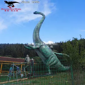 Permainan Dinossauro Realistis Ukuran Hidup Virtual Reality Dinosaurus Animatronik