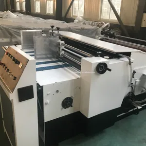 QH Yarı otomatik Oluklu Flüt Laminasyon Makinesi/kurulu yapıştırma makinesi