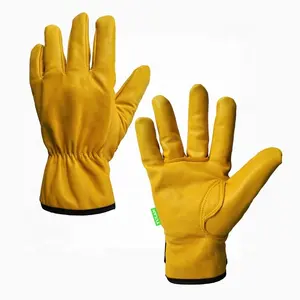 Yulan LC606A Goat Grain Leather Assembly Driving Gloves for Hand Safety