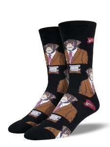 Al por mayor <span class=keywords><strong>calle</strong></span> moda rojo rayas estrella patrón Goma de punto hombres Calcetines - Product Image 2