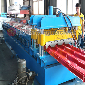 全自動金属アルミニウム亜鉛メッキGI/<span class=keywords><strong>Aluzinc</strong></span>パネル屋根板ステップタイルロール成形機 - Product Image 4