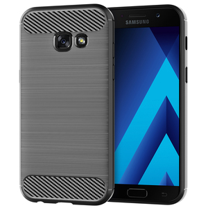 In Fibra di carbonio Antiurto Molle di TPU Della Copertura Posteriore Cassa Del Telefono mobile Per <span class=keywords><strong>Samsung</strong></span> Galaxy <span class=keywords><strong>A5</strong></span> <span class=keywords><strong>2017</strong></span> - Product Image 5