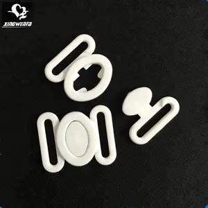 14mm Gute Qualität Nylon Kunststoff Front verschluss weiß Kunststoff Clip Schnalle für Gürtel