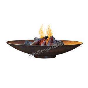 Barbecue en Acier de 80cm, prix de gros, Patio d'extérieur, dans l'arrière-cour, Barbecue circulaire, Corten, foyer - Product Image 3